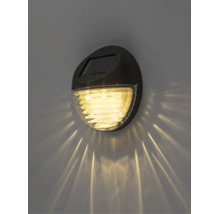 Lampă solară exterior Rabalux Lermos 0,06W 3 lumeni 3000K, neagră
