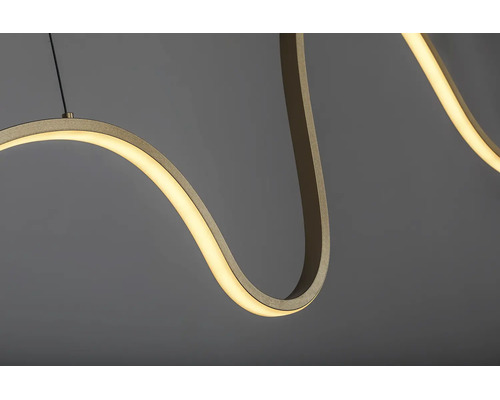 Pendul cu LED integrat Rabalux Cobria 20W 1600 lumeni 3000K, auriu