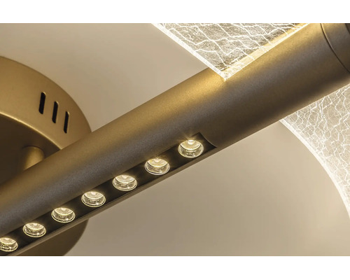 Plafonieră cu LED integrat Rabalux Olyssia 24W 1300 lumeni 3000K, auriu