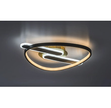 Plafonieră cu LED integrat Rabalux Brantiel 60W 3000 lumeni, negru