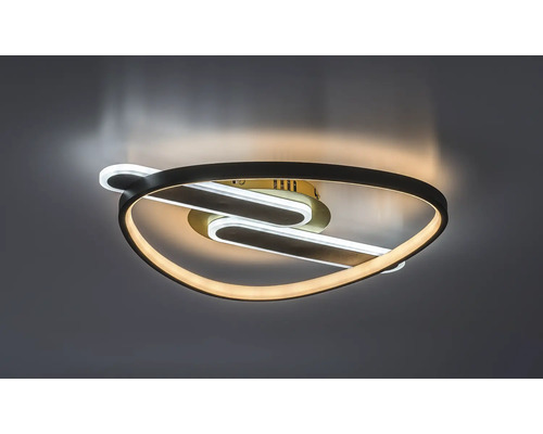 Plafonieră cu LED integrat Rabalux Brantiel 60W 3000 lumeni, negru