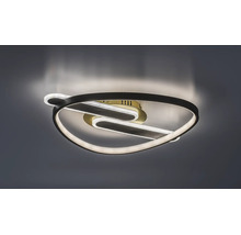 Plafonieră cu LED integrat Rabalux Brantiel 60W 3000 lumeni, negru