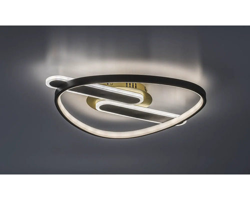 Plafonieră cu LED integrat Rabalux Brantiel 60W 3000 lumeni, negru