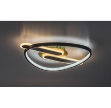 Plafonieră cu LED integrat Rabalux Brantiel 60W 3000 lumeni, negru