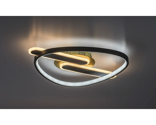 Plafonieră cu LED integrat Rabalux Brantiel 60W 3000 lumeni, negru