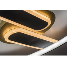 Plafonieră cu LED integrat Rabalux Brantiel 60W 3000 lumeni, negru