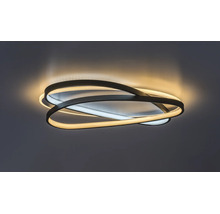 Plafonieră cu LED integrat Rabalux Brantiel 57W 3200 lumeni 3000K, neagră