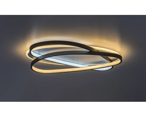 Plafonieră cu LED integrat Rabalux Brantiel 57W 3200 lumeni 3000K, neagră