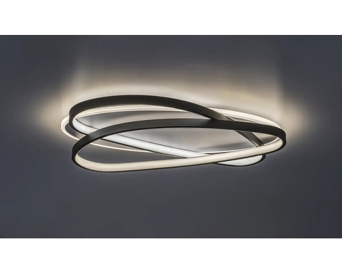 Plafonieră cu LED integrat Rabalux Brantiel 57W 3200 lumeni 3000K, neagră