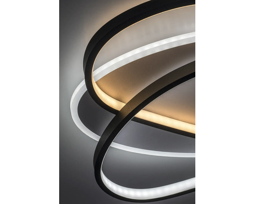 Plafonieră cu LED integrat Rabalux Brantiel 57W 3200 lumeni 3000K, neagră