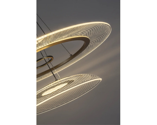 Pendul cu LED integrat Rabalux Zofrael 36W 2400 lumeni 3000K, auriu