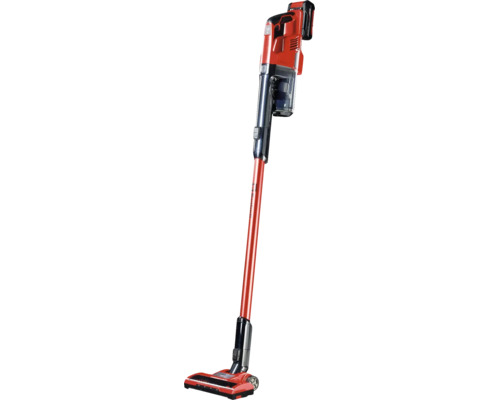 Aspirator vertical fără fir cu acumulator, tub lung de aspirare și duză pentru podea.