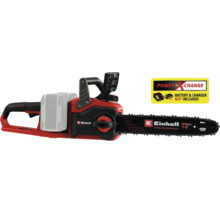 Fierăstrău cu lanț pe acumulator Einhell Professional, lungime lamă 35 cm, lanț și lamă Oregon, fără acumulator și încărcător.