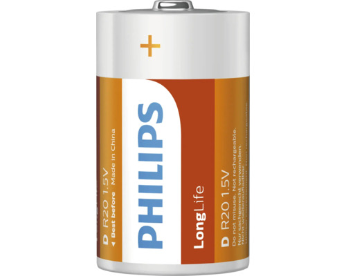 Baterie Philips LongLife D 1,5 volți