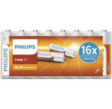 Baterii Philips LongLife AA in pachet de 16 bucati 1.5 volti LR6 Mignon