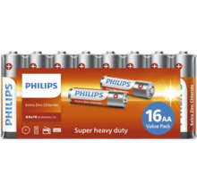 Baterii Philips Extra Zinc Chloride AA 16 bucati pachet economic 1,5 volți Mignon
