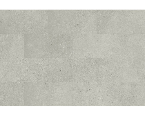 Gresie din porțelan cu aspect de beton, cu suprafață mată și structurată.