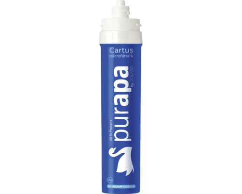 Cartuș de schimb Purapa 36 Medium pentru filtru de apă pentru microfiltrare cu ioni de argint și o capacitate de 11000 litri.