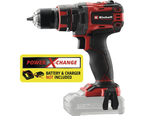 Mașină de găurit și înșurubat cu acumulator Einhell Professional din seria Power X-Change cu motor fără perii. Logo Einhell. Fără acumulator și încărcător.