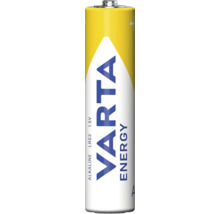 Baterii Varta Energy AAA (R3/LR03) Alcaline 1.5V, pachet 50 bucăți