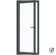 Ușă de balcon modernă din material plastic cu ramă și mâner (Image AI modified or generated)