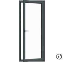 Ușă de balcon modernă din material plastic cu funcție oscilobatantă și geam termoizolant, inclusiv mâner (Image AI modified or generated)