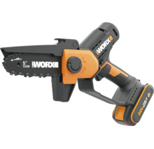 Ferăstrău cu lanț cu acumulator Worx cu acumulator de 20 Volt și lungime a lamei de 12 centimetri