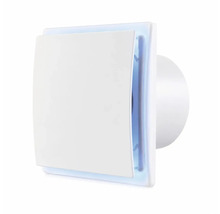 Ventilator de perete pătrat pentru baie cu capac frontal plat