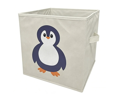 Cutie de depozitare pliabilă cu motiv pinguin pentru camera copiilor