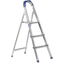 Scară de uz casnic din aluminiu cu trei trepte și platformă