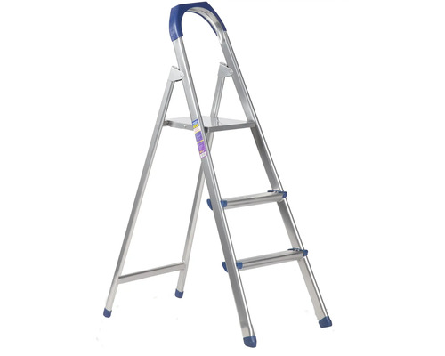 Scară de uz casnic din aluminiu cu trei trepte și platformă
