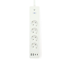 Prelungitor cu patru prize tip Schuko și trei porturi USB