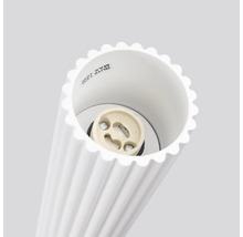 Dulie pentru lampă cu soclu GU10 într-un cap de corp de iluminat cilindric cu design canelat