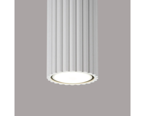 Pendul LED cilindric cu structură striată pentru iluminat interior modern