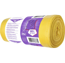 Pungi de gunoi Rakkuun, 25 de bucăți pe rolă, capacitate 60 de litri, dimensiuni 60 pe 75 centimetri.