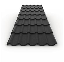 Placă de acoperiș din metal cu aspect de țiglă pentru învelitori
