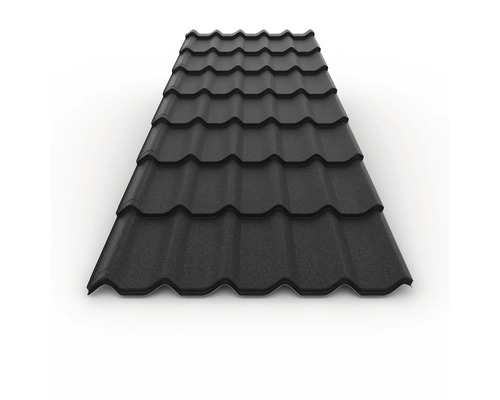 Placă de acoperiș din metal cu aspect de țiglă pentru învelitori