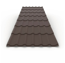 Placă profilată pentru acoperiș din metal cu aspect de țiglă