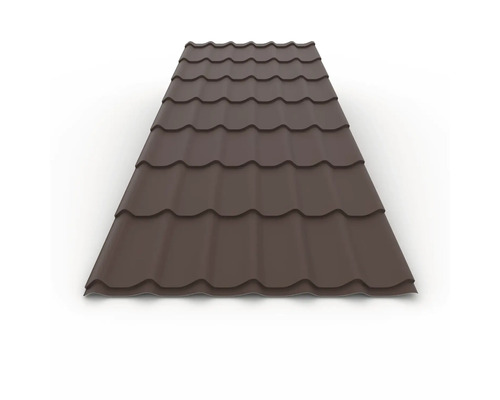Placă profilată pentru acoperiș din metal cu aspect de țiglă