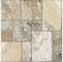 Placă ceramică de perete sau pardoseală cu aspect de piatră naturală și textură neregulată pentru interior și exterior.
