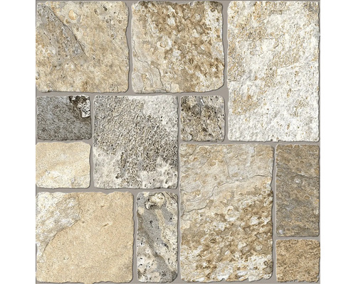 Placă ceramică de perete cu aspect de piatră naturală în diverse formate pătrate și dreptunghiulare