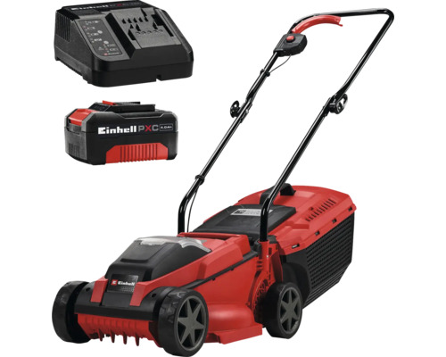 Mașină de tuns iarba pe bază de acumulator Einhell Power X-Change 18V GC-CLM18/220Li, incl. 1x4Ah acumulator și încărcător