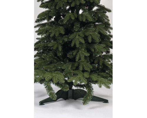 Vedere detaliată a unui brad de Crăciun artificial cu suport pentru decorarea de Crăciun