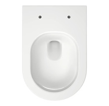 Vas WC suspendat din ceramică sanitară formă clasică vedere de sus