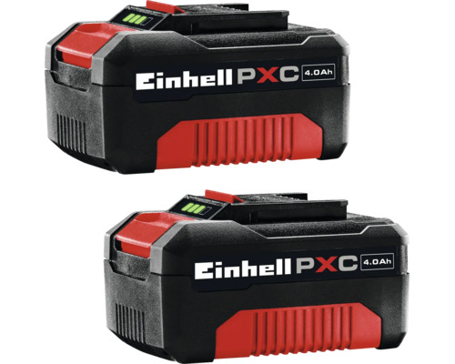 Doi acumulatori Einhell Power X Change cu capacitate de 4.0 amperi pe oră pentru scule electrice