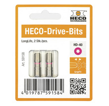 Biți de înșurubare HECO-Drive HD-40, două piese în blister