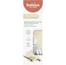 Difuzor de parfum Bolsius True Scents Vanilie cu extracte naturale și formulă pe bază de plante, cu durată de până la 6 săptămâni.