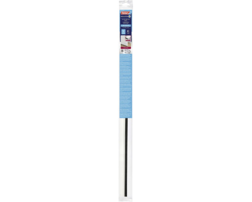 Garnitura de etansare cu perie Tesa pentru podele netede si neregulate, autoadeziva, 100 pe 3,7 centimetri, pentru protectie la frig si zgomot.