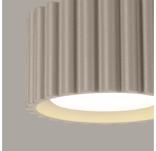 Lampă LED rotundă aplicată cu carcasă striată și emisie de lumină în jos pentru montare pe tavan