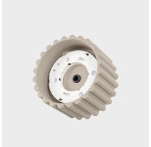 Baza pentru lampa rotunda cu design striat din material plastic pentru montare pe tavan